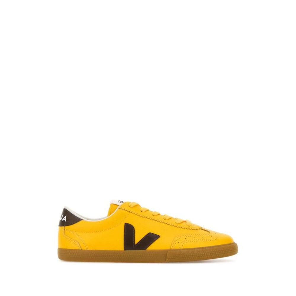 Veja Women Yellow Leather Volley O.T. Sneakers